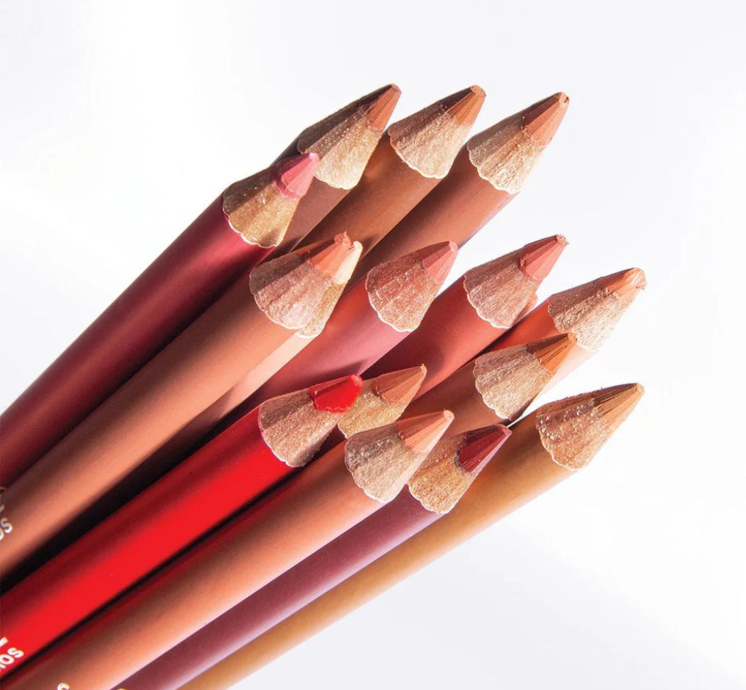 Wooden Lip Pencil Set