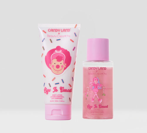 CANDY LAND X BEAUTY CREATIONS LIFE IS SWEET SHIMMER BODY LOTION AND MIST SET